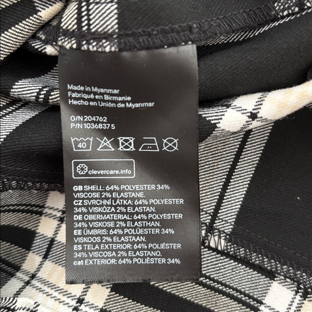 H&M PLAID MINI DRESS - Picture 8 of 8